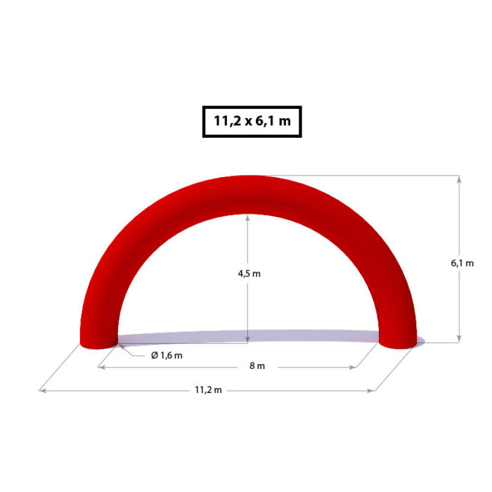 Nafukovací brána - oblouk (bez potisku)