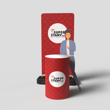 Výstavní stánek Outdoor, textilní rollup, promo stůl, vlastní potisk - POINT - Obrázek 2
