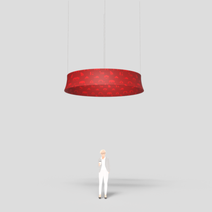 RING RING závěsná textilní reklama, stropní banner - Obrázek 2