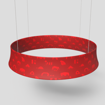 RING RING závěsná textilní reklama, stropní banner