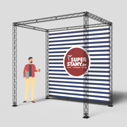Modulární výstavní expo stánek – X-BLACK 3×2 m